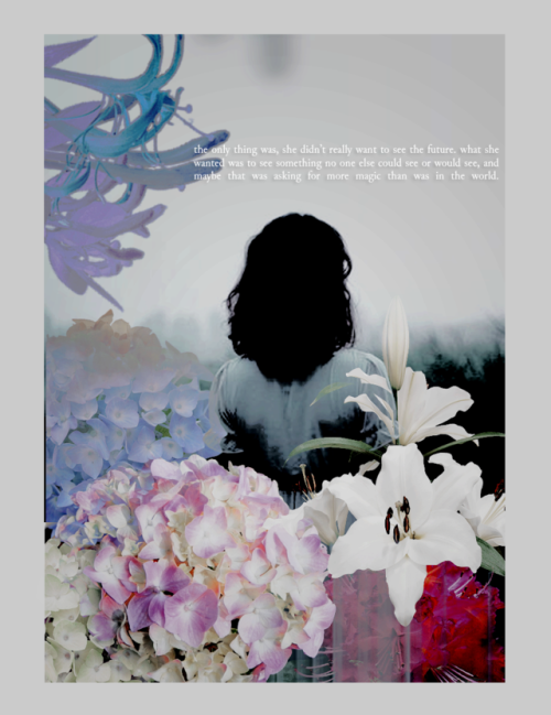 bymine:trc characterts as flowers; revisited B L U E S A R G E N T :  hydrangea symbolizes heartfel 