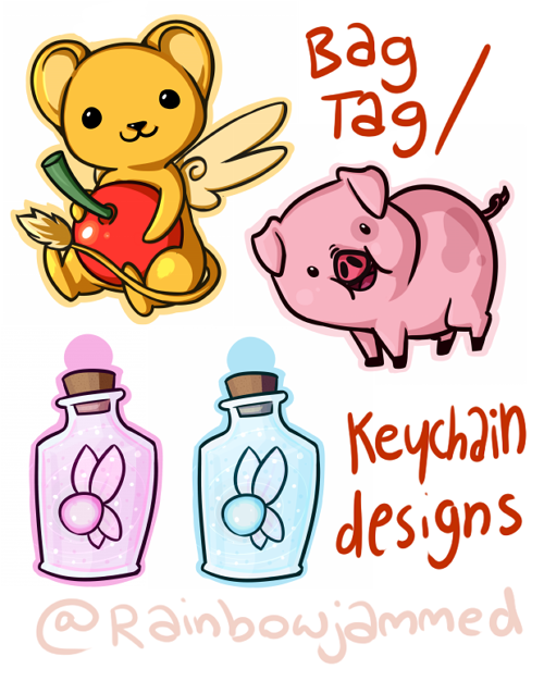 All Of The Keychain Designs From Tonight, Ready To Be Printed Off And Made Tomorrow!~