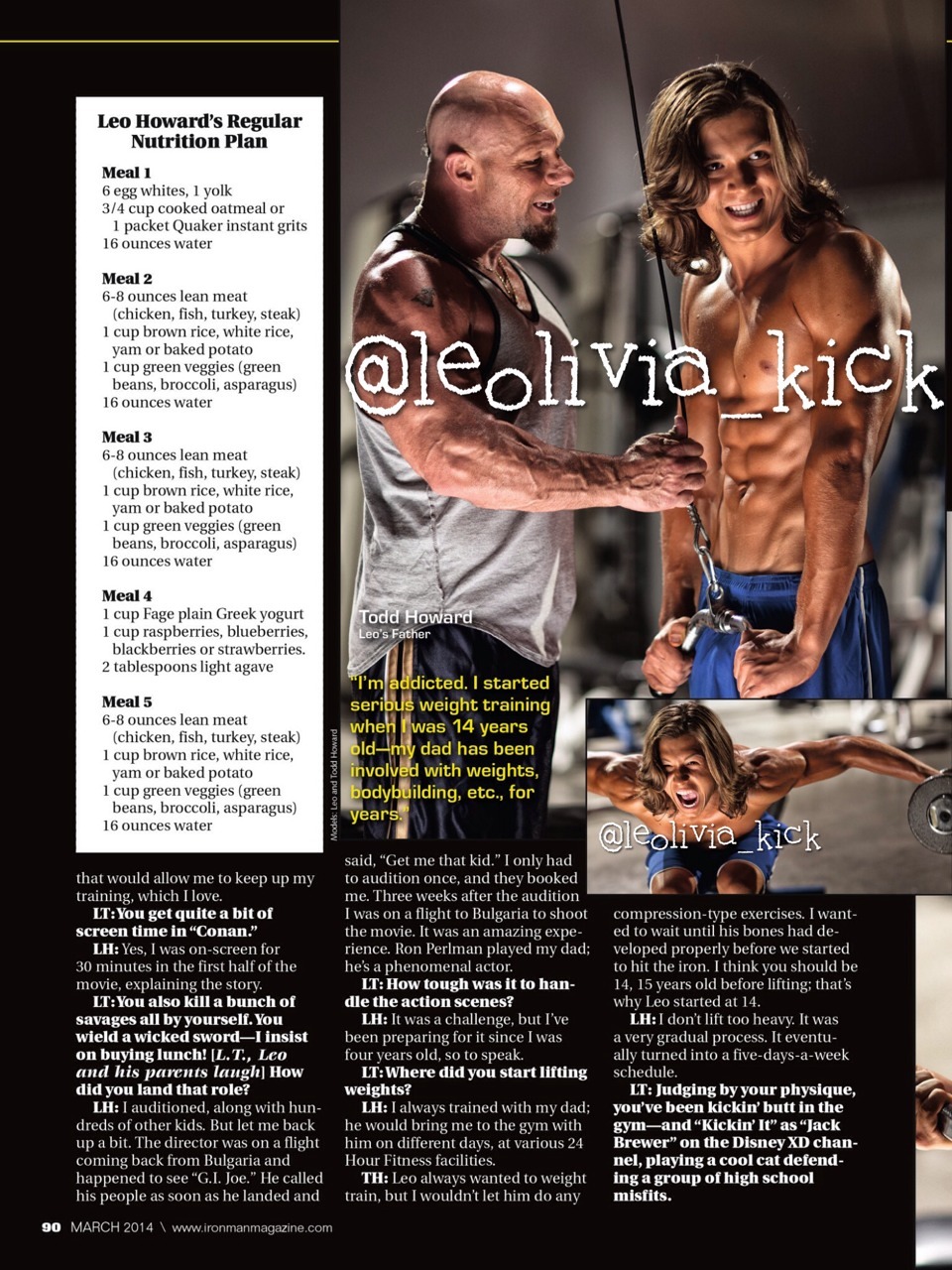  Leo Howard’s ironman magazine 