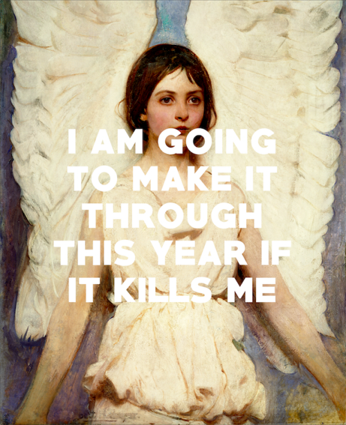 mountainqoats:Angel (1887), Abbott Handerson Thayer / This Year, The Mountain Goats