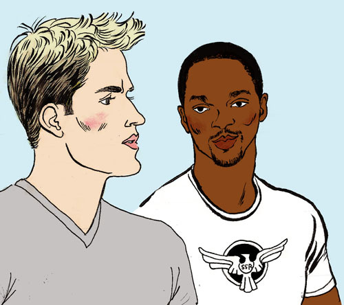 kissingcullens:Captain America Steve Rogers and Sam Wilson, American OTP <3