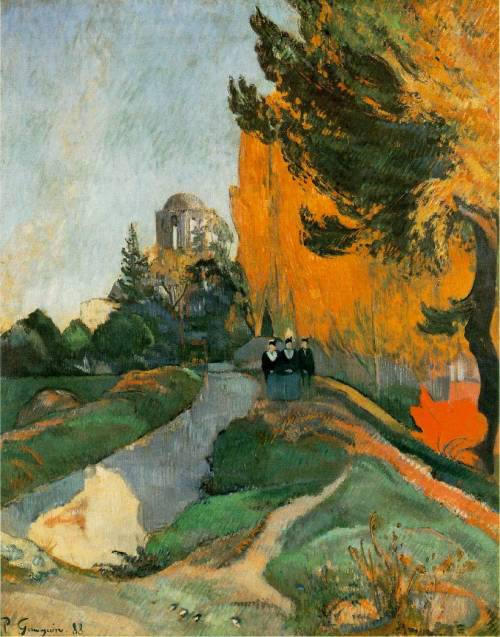 urgetocreate:  Paul Gauguin, Les Alyscamps, Arles, 1888 