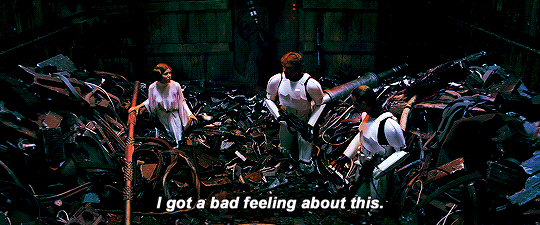 anakin-skywalker:  You aren’t gonna say you have a bad feeling about this, are you? I hate it when you say that.