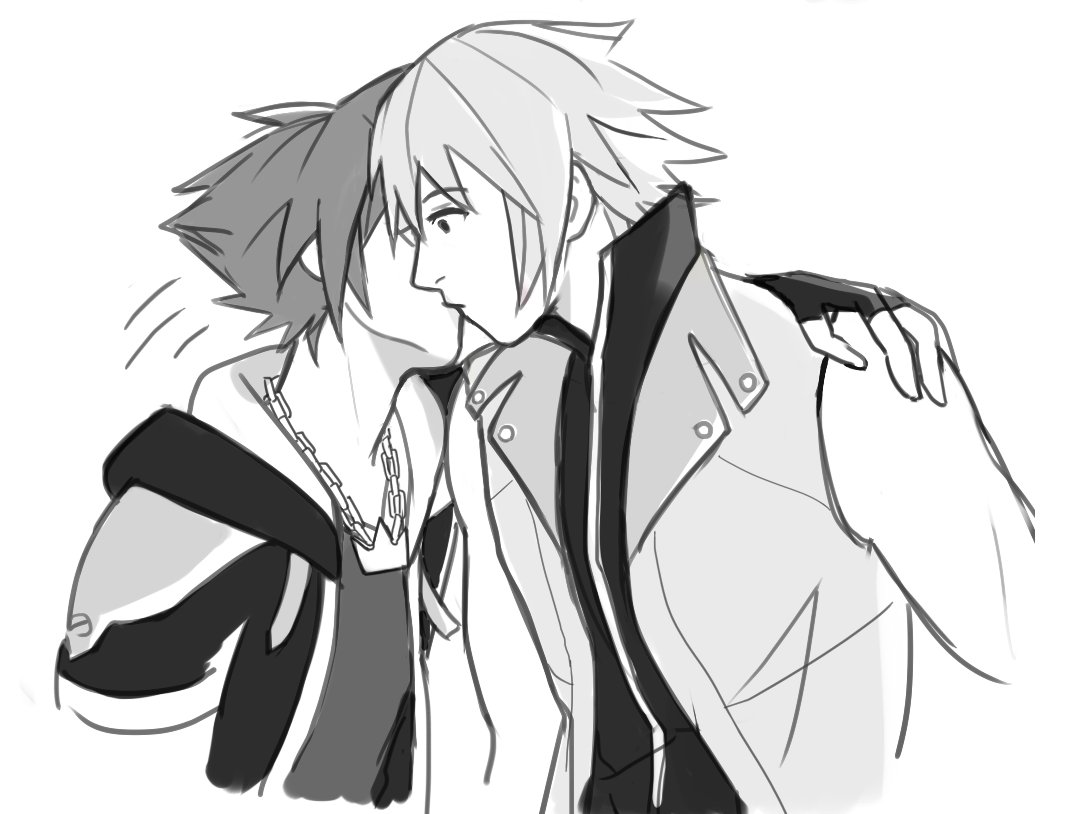 kinglets:  soriku #6 (kiss on the lips) for drivegauge@twitter. this is sort of a