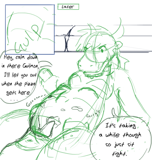 dragons-dirty-sketchbook: This is an old rough comic from around 3 years ago when I was first really