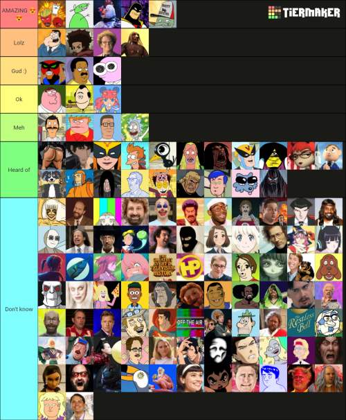Idk Adult Swim Tierlist