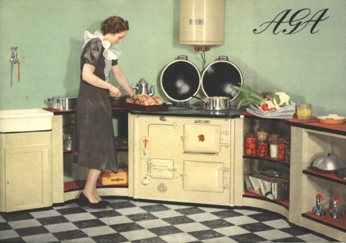 Aga Stove with testimonial, 1935. Via Wolfsonian.