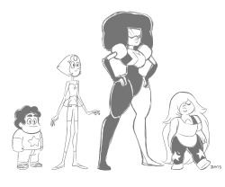 yurifruit:  Some quick SU crew sketches ✌