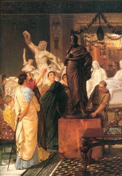 Laurence Alma-Tadema, A sculpture gallery, 1867.