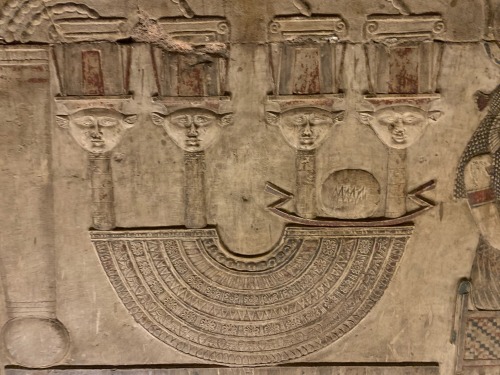 Scenery And Imagery From The Hathor Temple At Dendera, Built In The Greco-Roman Period