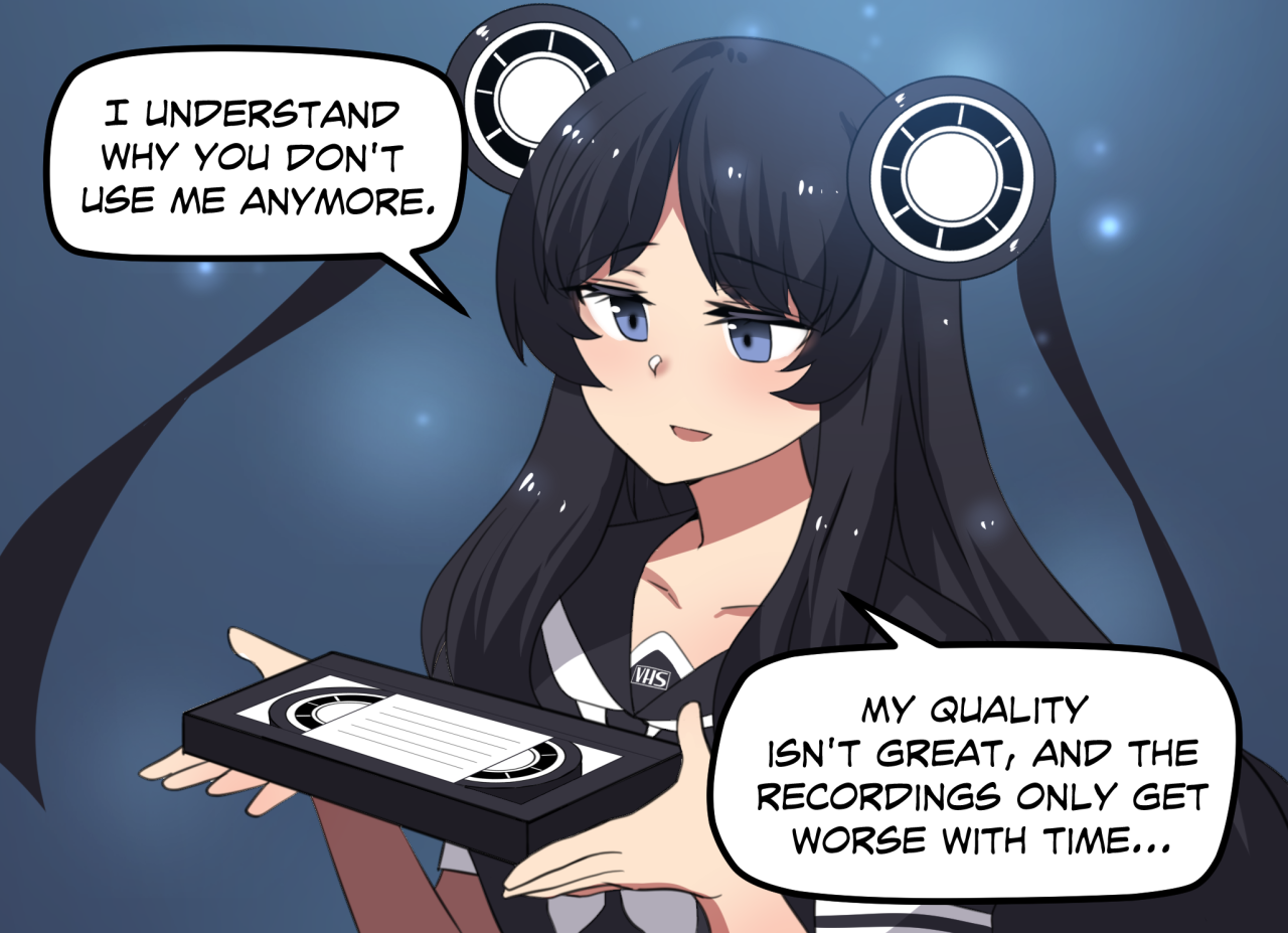 "Now, let the Fun Begin!" — merryweather-comics: Goodbye VHS-Chan… Oh...