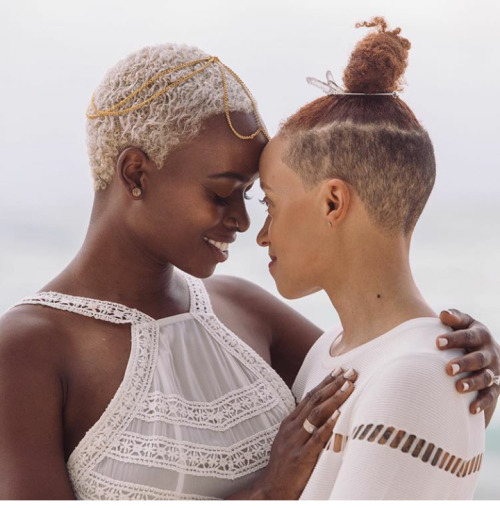 jeniphyer:  lesbianfemmes:  Came across their wedding pictures on Lulu.sofie (instagram) and immediately fell in love with them    how beautiful!