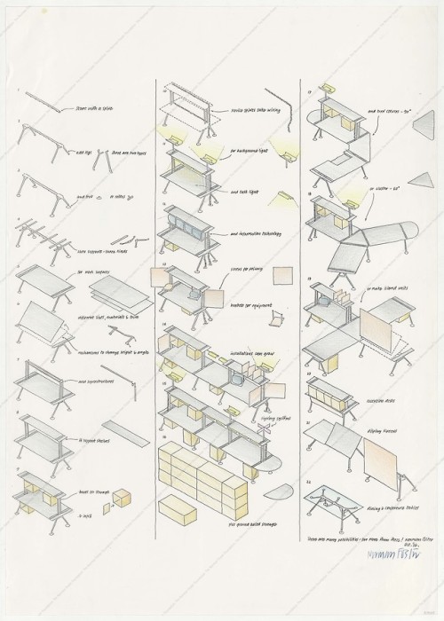 PrototypeNomos System. Norman Foster. 1986We have restored a Nomos Table, one of the most authentic 