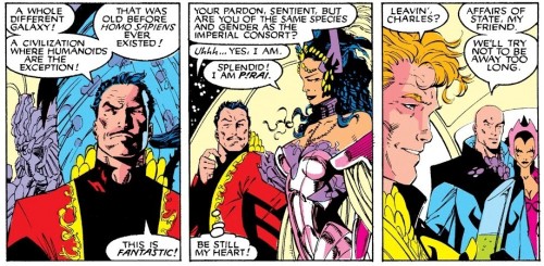 gaknar: Back in space we’re having quite the celebration after the X-Men helped Lilandra and Profess