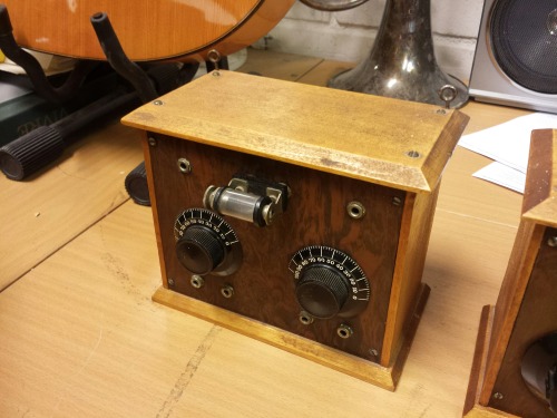 Two Unknown Crystal Radios, 1920s(?) - Neufeldt &amp; Kuhnke Kiel Unknown Headphones, 1920s(?) - Nor