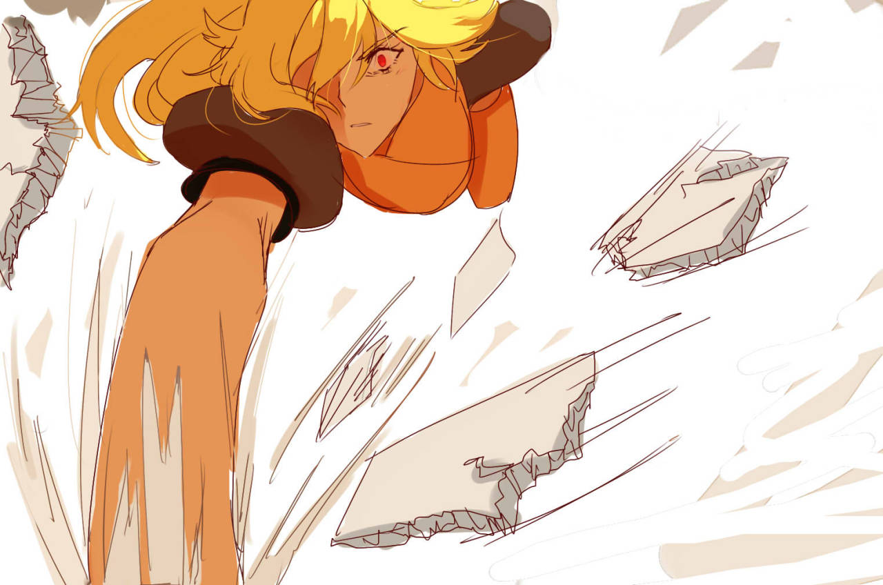 azure-zer0:  Blake and Yang fighting for some reason idk (You can make up your own