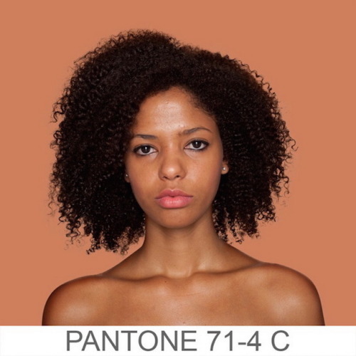 melodyhansen:  (via Photographer Angelica Dass Matches Skin Tones With Pantone Colors | iGNANT.de)    I’m a mix between 51-5C and 51-6C