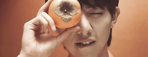 shinigamirukiasr-deactivated201:  CNBlue K.food CF: Lee Jungshin x Persimmon 