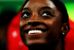 layoutpikesalto:  Simone Biles of the United States of America has won her first Olympic gold of the Rio 2016 Olympic Games 