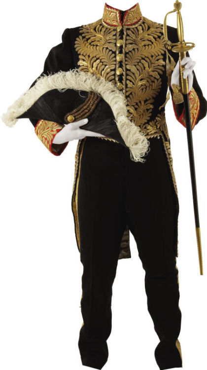 victoriansword:British diplomatic uniform and sword.