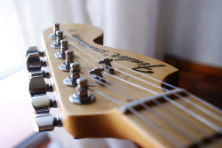 axestasy:  I’m crazy about a Strat headstock.  by Florencia Veres on Flickr.