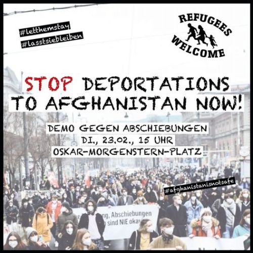 February 23, Wien - Demo Gegen Abschiebungen