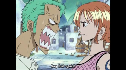 Zoro & Nami At Whiskey Peak
