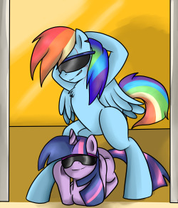 twidashlove:  Thrust your hips to the music Dashie! Source: Rei-Moonveil  XD!