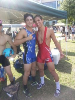 lalycradude:  Cute boys in sexy singlets…