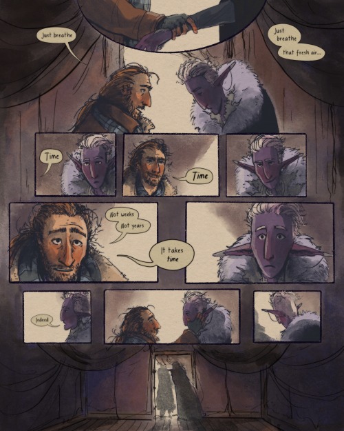 cryskir:Threshold: a short weird comic about time, wizards, and doorways