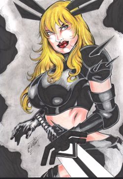 dailydamnation:  Illyana RasputinArtist:  Martins (Ed Benes Studio) 