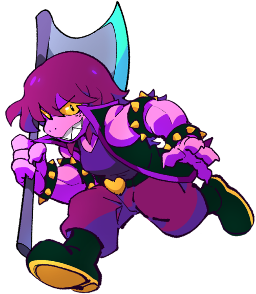 Sweet purple girl