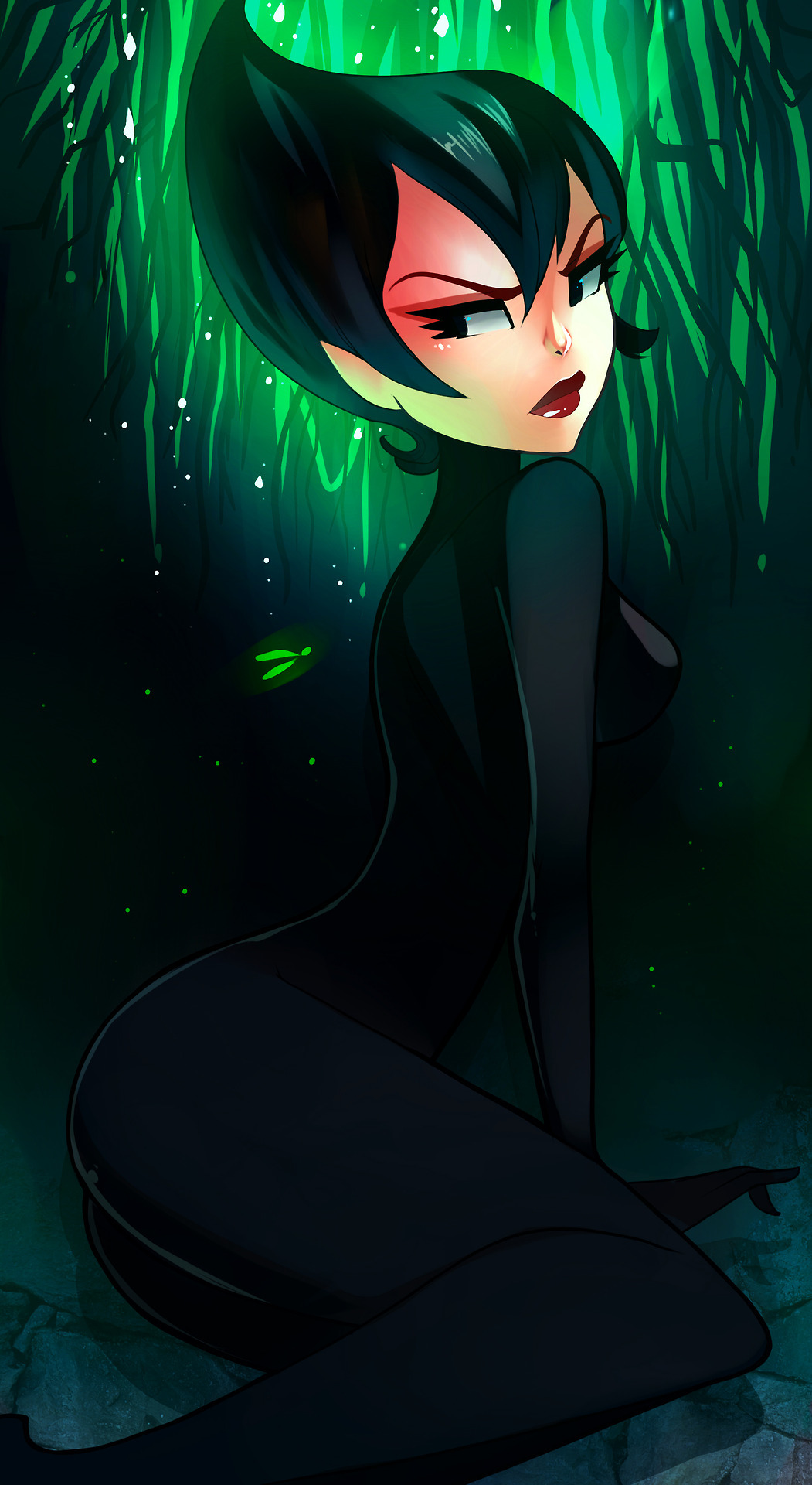 rotodisk: Quick Ashi doodle done while listening to some chillout drone ambient stuffs