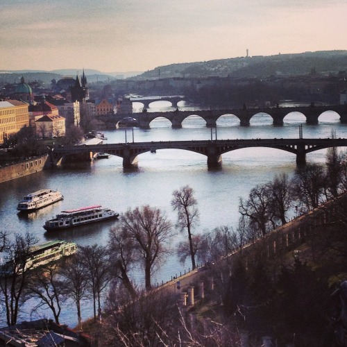 Prague. Vltava River.