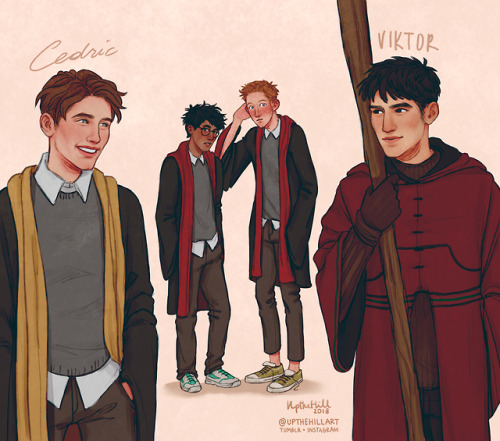 upthehillart:ahh yes, the inseparable combo of quidditch jocks and sexual awakening…