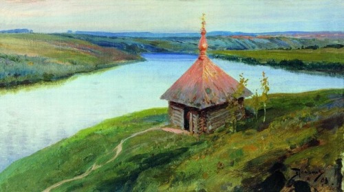 Vasily Polenov. Chapel on the banks of the Oka.1893. State Museum Preserve &ldquo;Rost