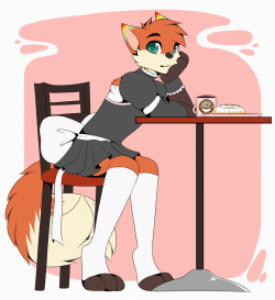 shadowthekitsunereturns:Little Kitsune - by Slushie-Nyappy-Paws Thank you @fudge-the-otter for this wonderful commission. I miss you sweetie. Such a cutie~ :3