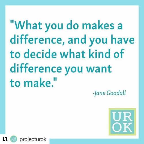 #Repost @projecturok (@get_repost)・・・Making a difference should start with yourself. Stay true to ta