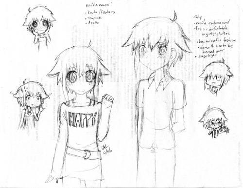 dalchan: I came up with some characters and a little story today. They still need names. I’m r