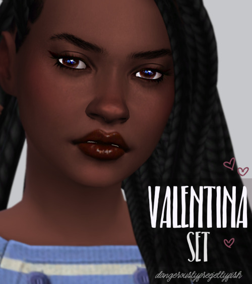 dangerouslyfreejellyfish:❤️ Valentina Set ❤️Skin~ Face Overlay (Skin Details)~Multiple lids + a soft