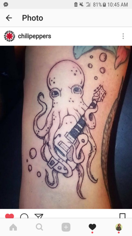 Octopus john frusciante tattoo Chad Smith’s