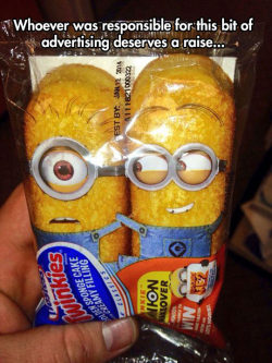 srsfunny:Minion Twinkies Design