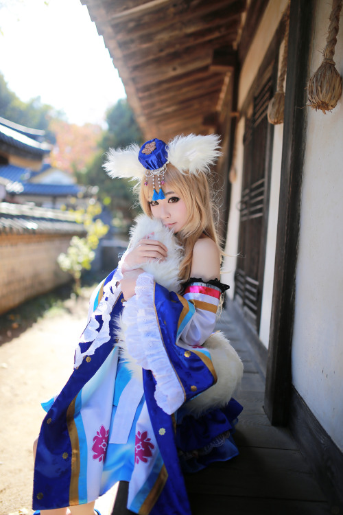 Kaku-san-sei Million Arthur (Nine Tailed Fox)  More Cosplay Photos & Videos - http://tinyurl.com/mddyphv  New Videos - http://tinyurl.com/l969dqm 