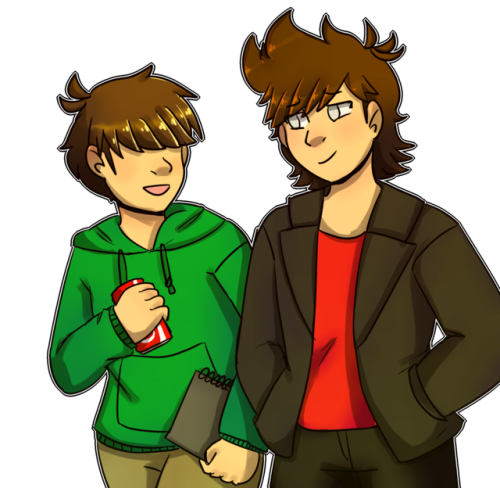 thesweetmacaron:  Baconcolaweek Day 2: Highschool@baconcolaweekit’s a day late i knowso for this one Tord called Edd over to check out his new looksince in highschool you wanna change your look, right?i don’t know manJust take italso screw backgrounds