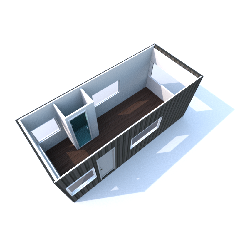 haguedesign:  Single 20 foot Container pictorial assembly plan