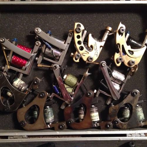 No such thing as too many tattoo machines #tattooartist #nctattooartist #tattoomachine #collection #
