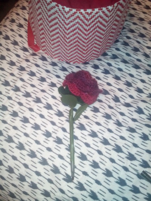 stitchmana:Tell me that these aren’t the coolest pens ever. Crocheted roses affixed to ballpoint pen