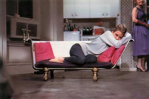 windy-soul: Audrey Hepburn on set of Breakfast At Tiffany’s (1961) 