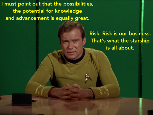 trek-tracks: Risk is our business.