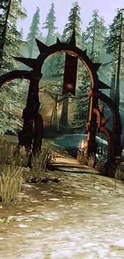 rubyhellneon:video game scenery: [3/∞] ↳ village of haven ◁ dragon age: origins